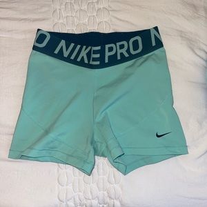 Tiffany Blue Nike Pro (thick waist band)